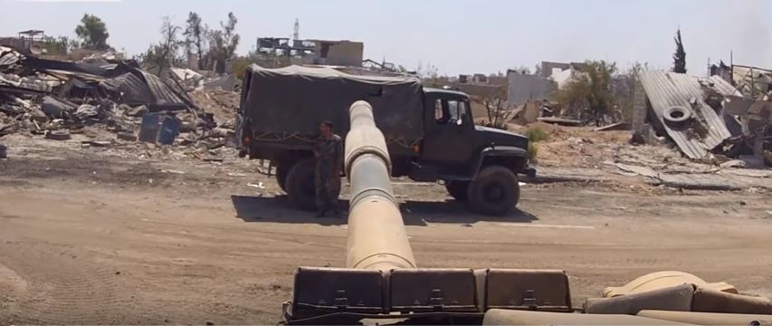 GoPro HD Video From A T-72 Tank As Syrian Troops Encircle & Destroy Rebels In Damascus Featured