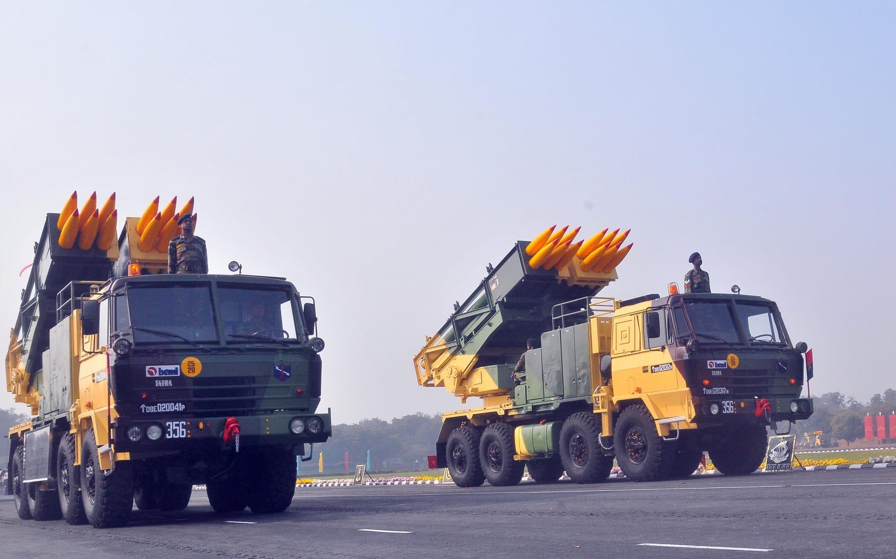 India S DRDO Successfully Test Fires Upgraded Pinaka Rocket Artillery