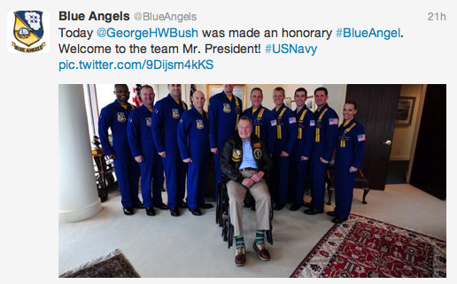 George H. W. Bush: Honorary Blue Angel Featured