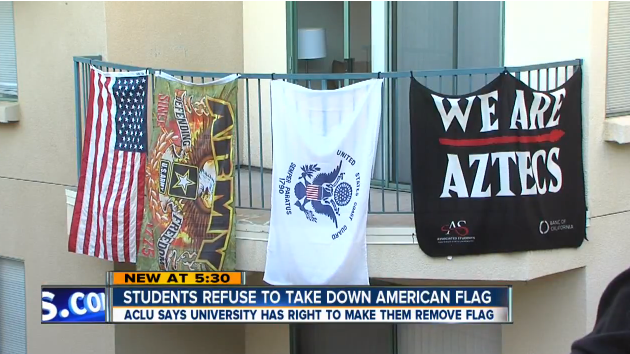 College Students Face Expulsion For Hanging American & Military Flags Featured