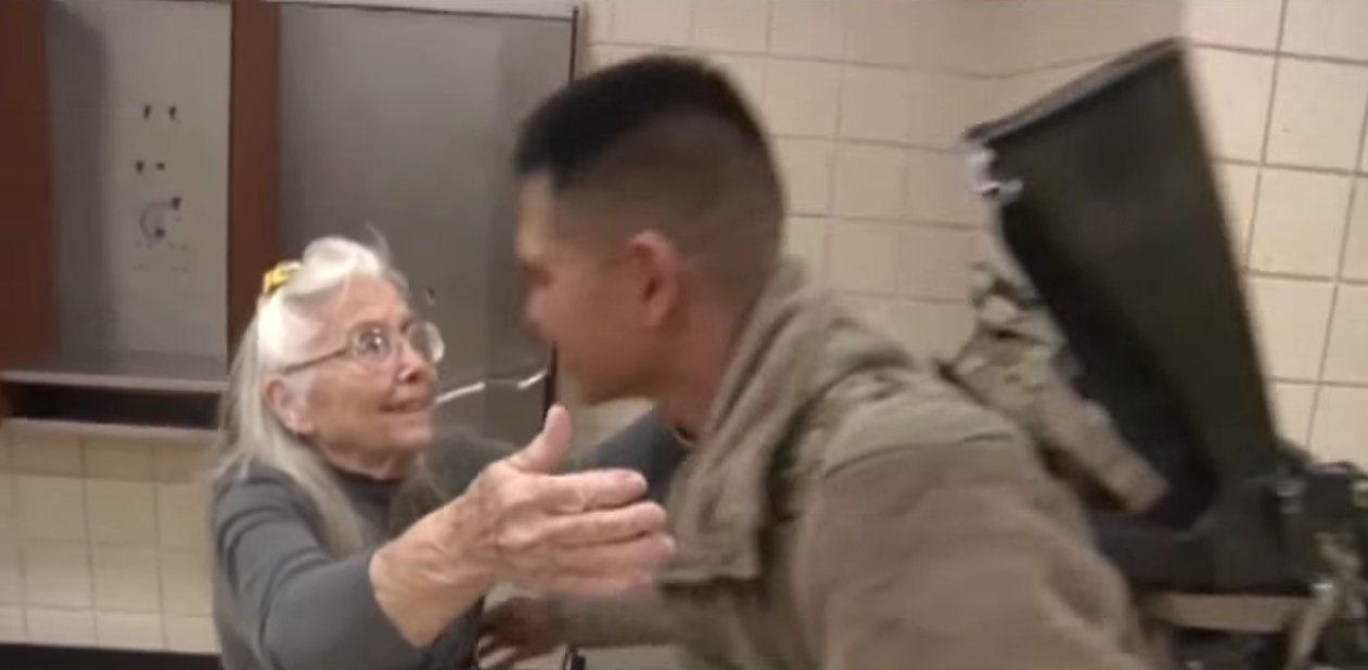 This Grandma Hugged Soldiers At The Airport For 12 Years – Then She Disappeared (VIDEO) Featured