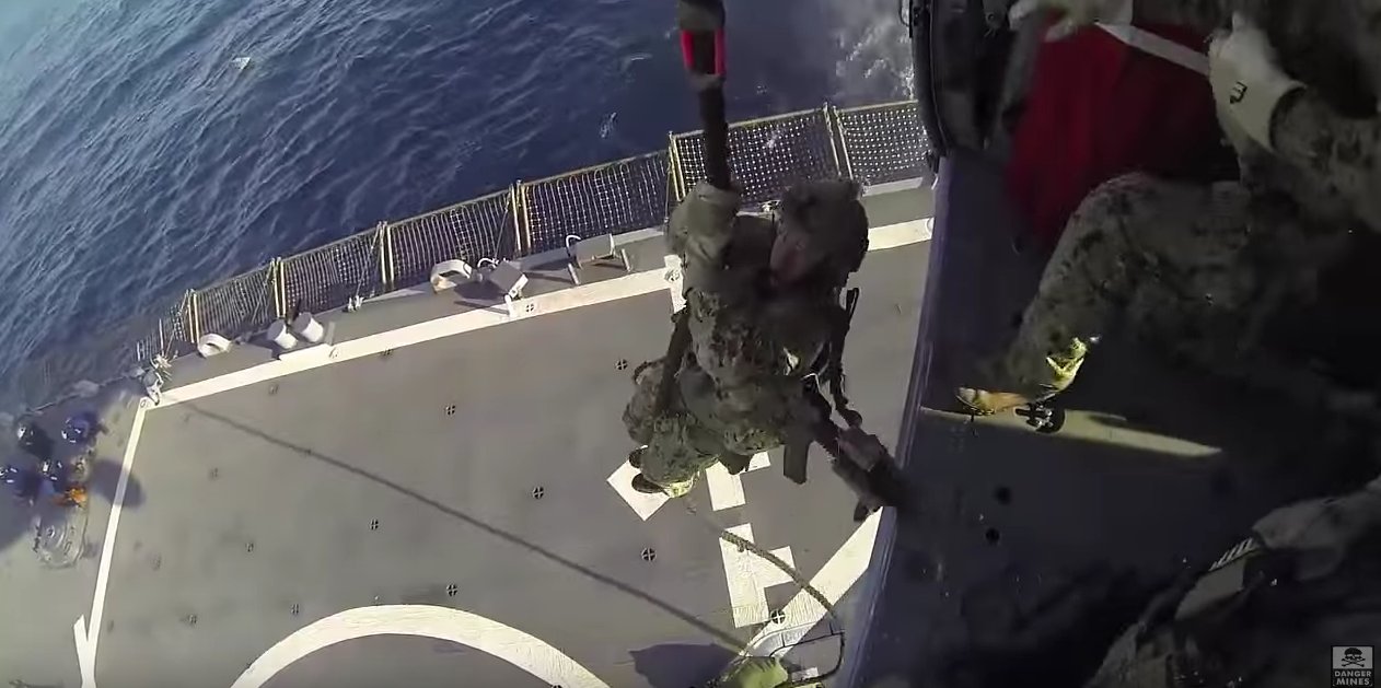 Crazy High-Res HD 60FPS GoPro Video Of Helicopter Raid Drill At Sea Featured