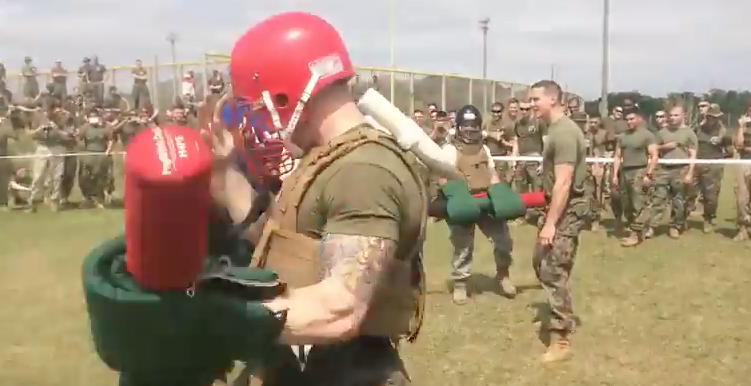 (VIDEO) Watch Marines battle Airmen with Pugil sticks Featured