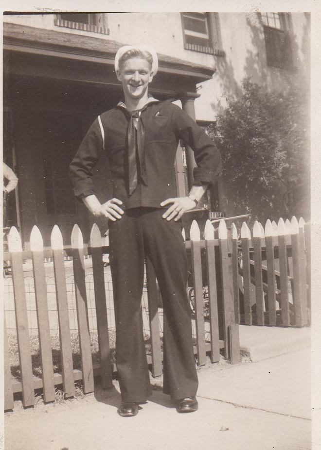 Robert J. Skead in Navy uniform. 