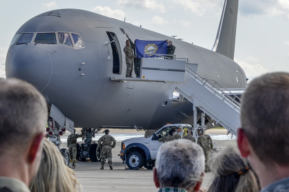 Video First Kc 46a Tanker Arrives At Pease Air National Guard Base