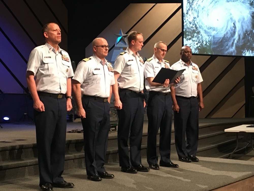 Heroic Coast Guard pilot who saved lives during Hurricane Harvey