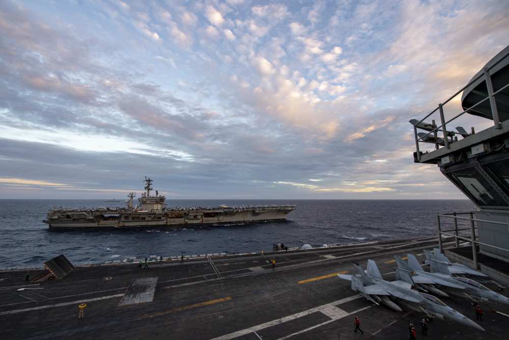 Rare Pics: 2 US aircraft carrier strike groups join forces right on ...