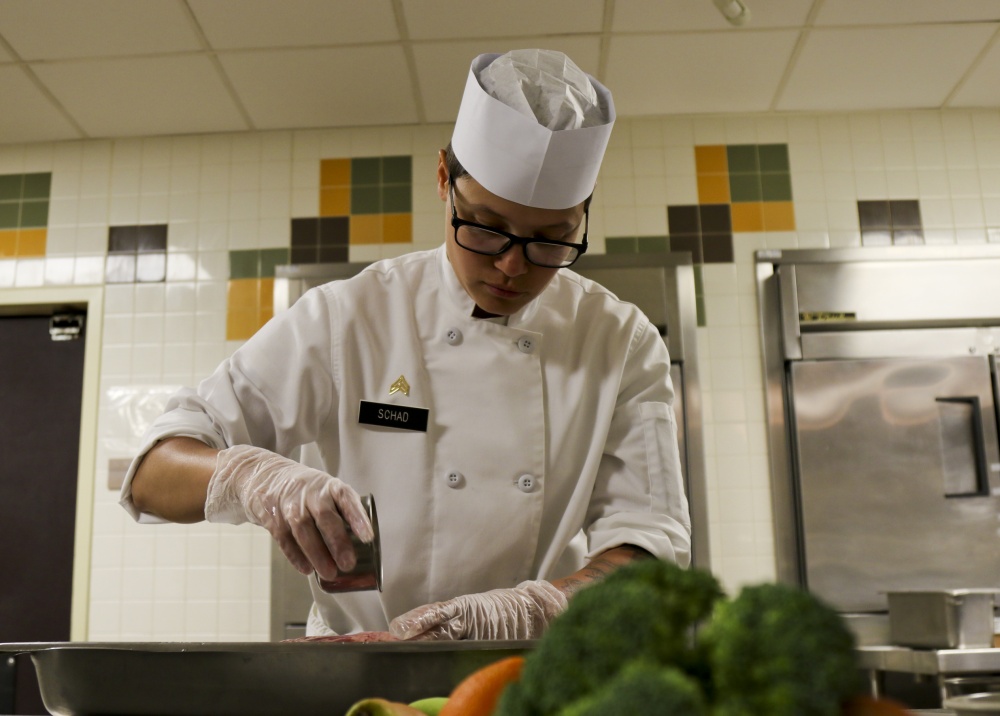 Fort Sill's dining facility is the first to offer troops a 100 percent