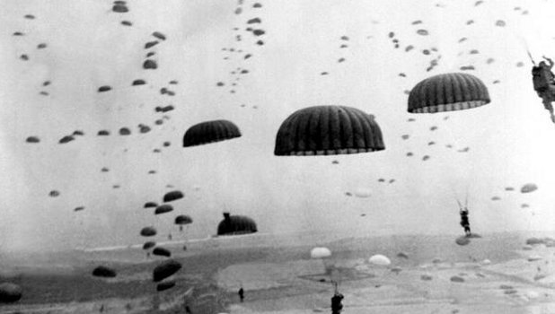 D-Day: Paratroopers From 101st Airborne Division Jump Into France Featured
