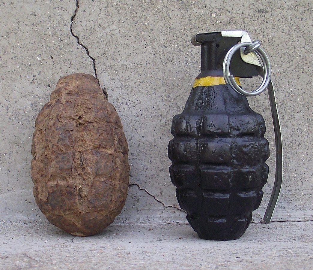 Woman surprised to dig up hand grenade while gardening American