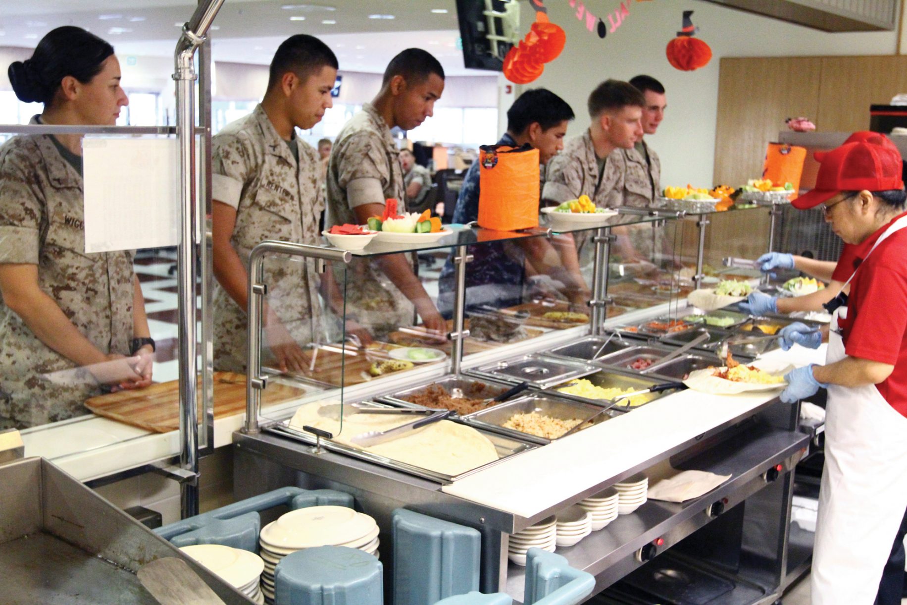 Okinawa Marines test healthier chowhall menu ahead of servicewide