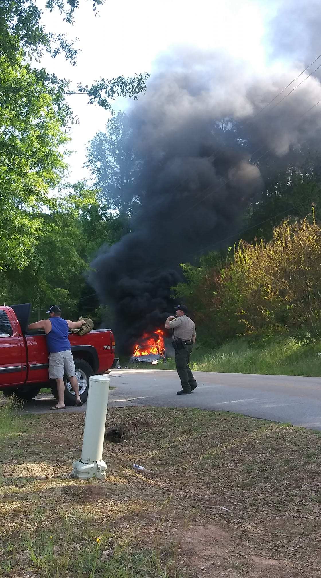 Video: Driver catches fire after hoarded gas in vehicle explodes during chase, SC cops say
