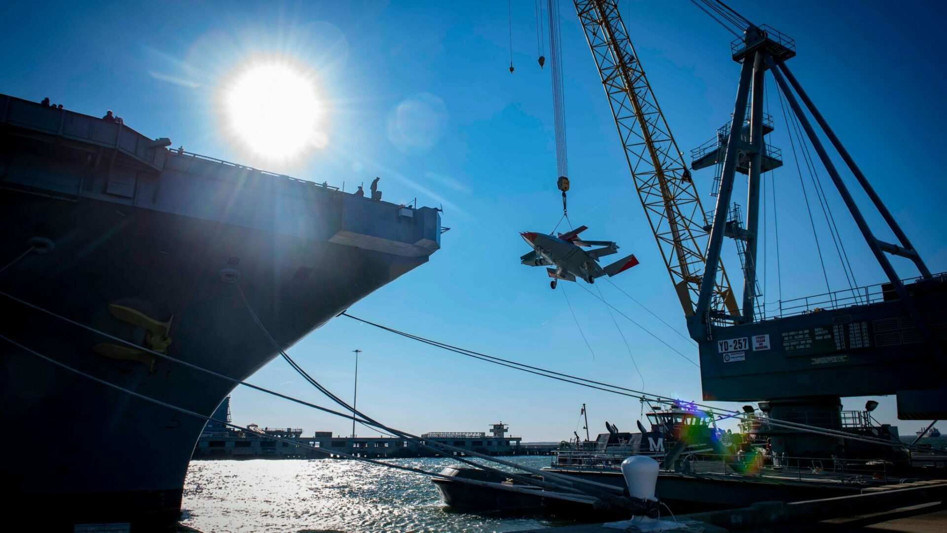 Video: Navy’s new drone, capable of fueling aircraft in flight, undergoes testing on USS George H.W. Bush