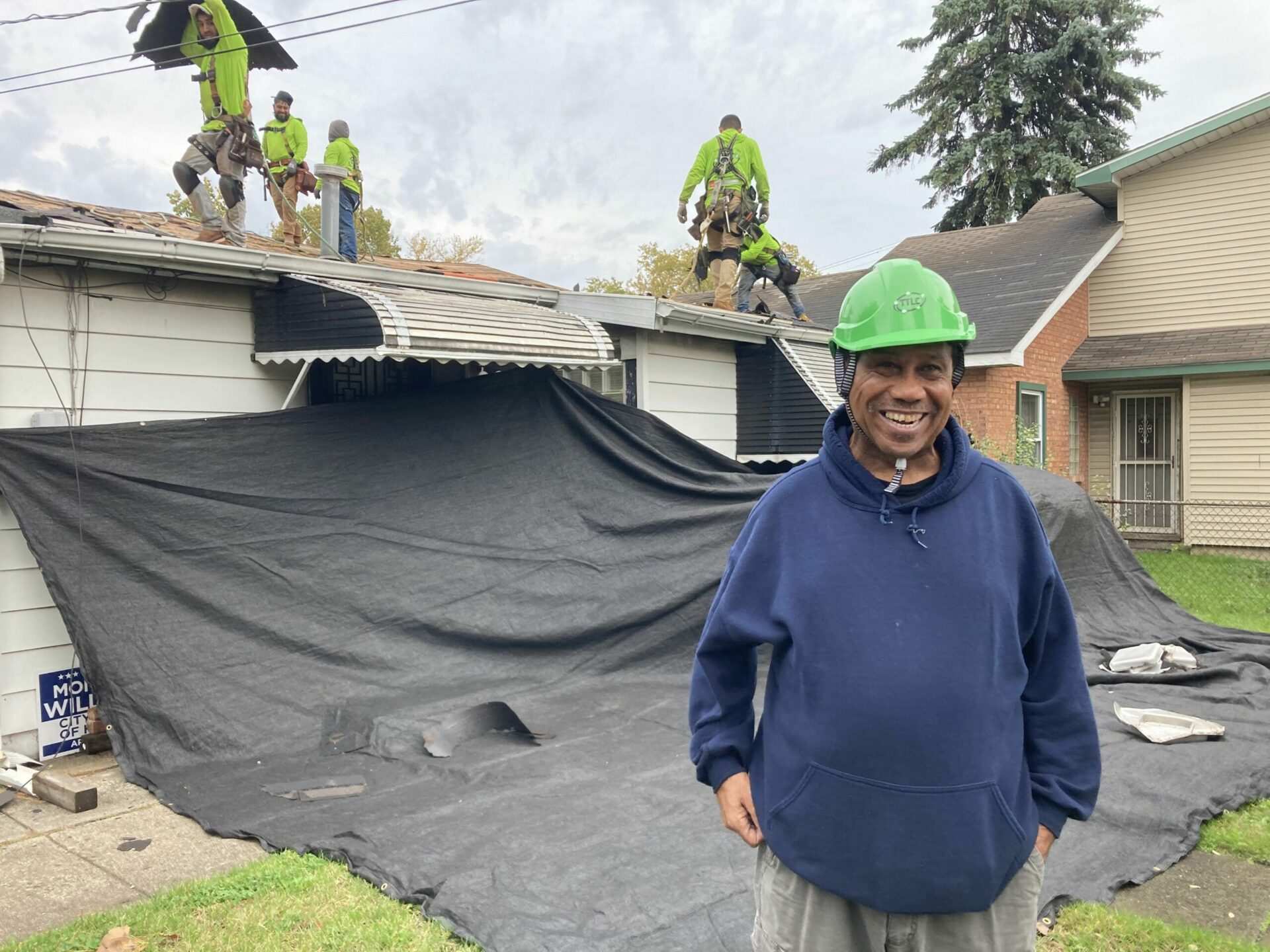 Workers upgrade home of Harvey resident, Navy veteran through Habitat