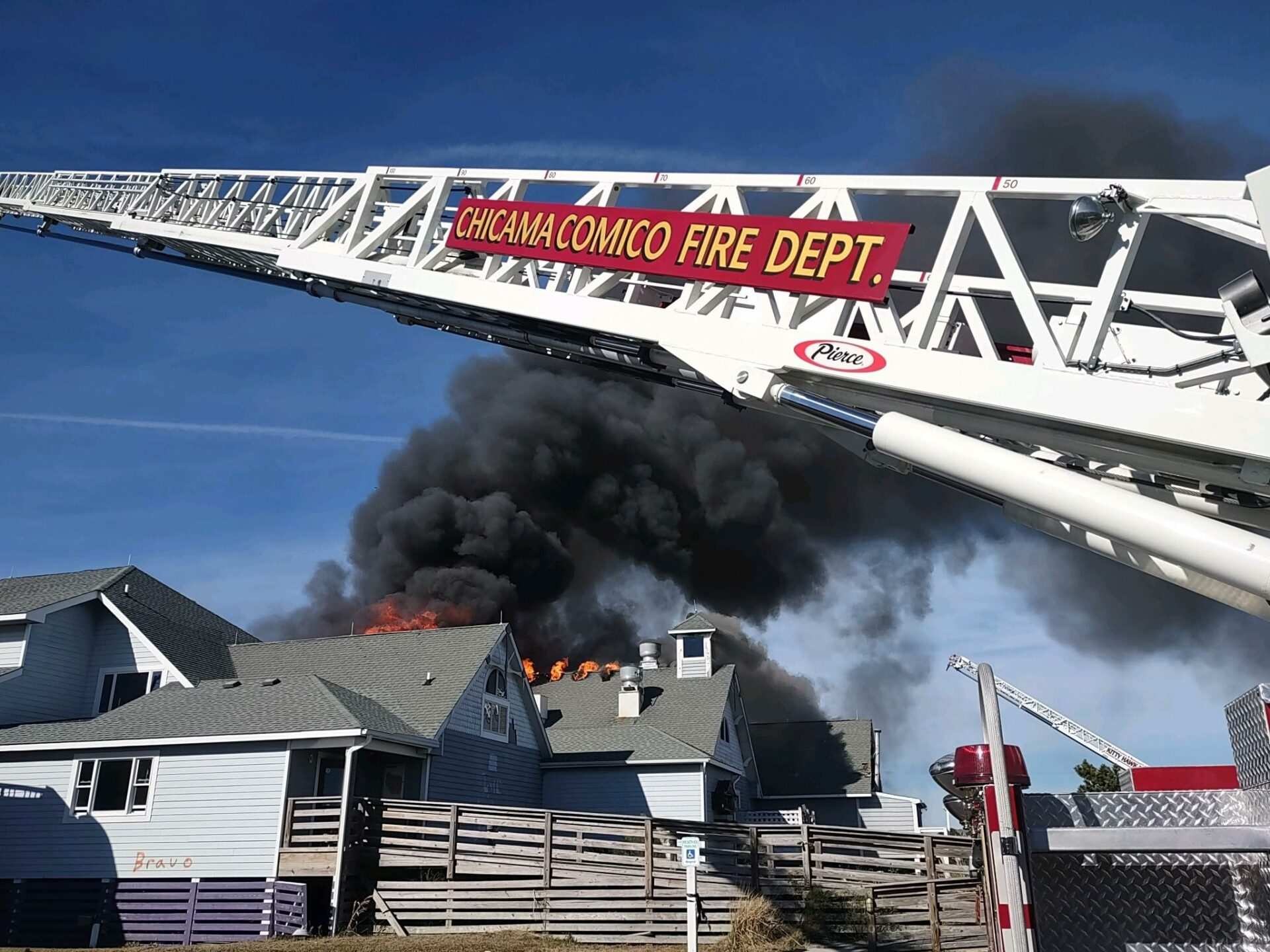 Video: Beachgoers watch as third home in 5 days collapses along NC’s Outer Banks.