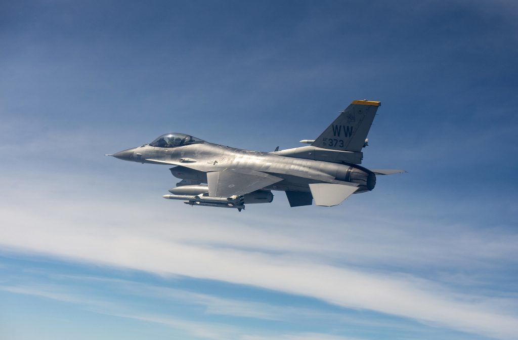 WATCH: Dashcam video shows the moment pilot ejects from plummeting F-16 fighter jet