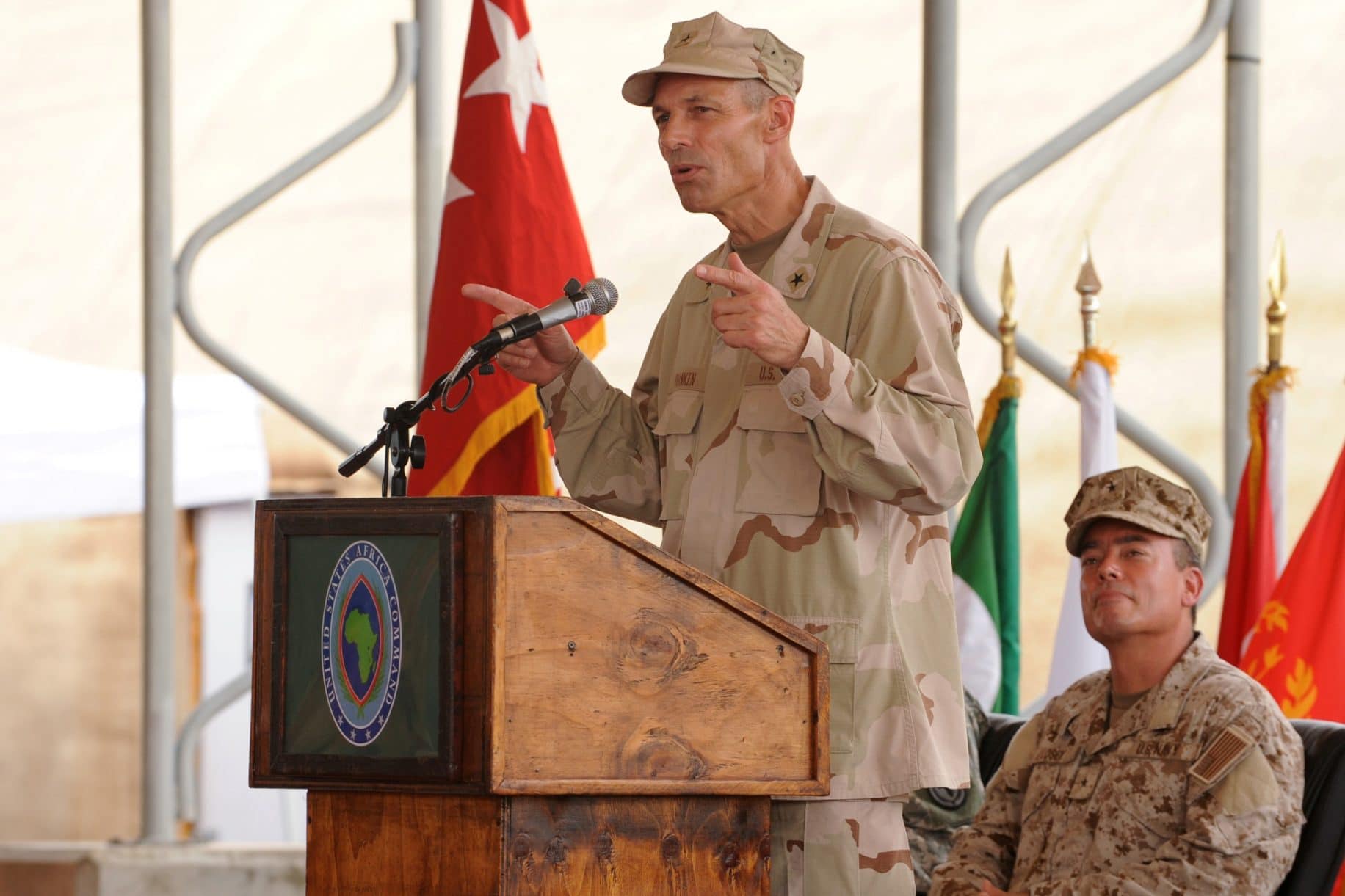 Retired 3star admiral launches senate campaign to unseat veteran Joni