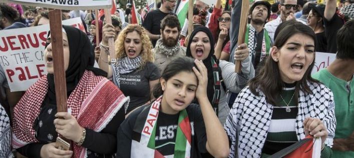 Palestinian rights groups rally to tell Trump: Hands off Jerusalem ...