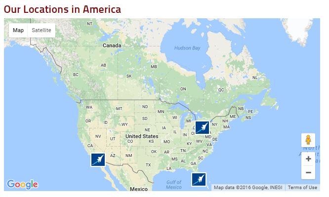 U.S. MigFlug locations