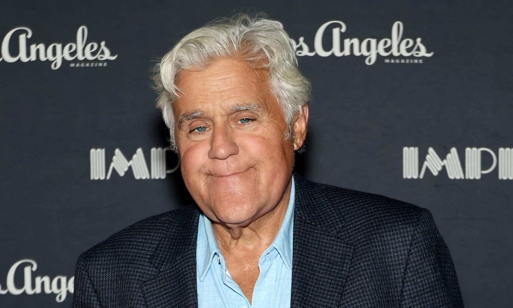 Jay Leno is 'all black and blue' and sporting an eye patch after 60-foot downhill tumble