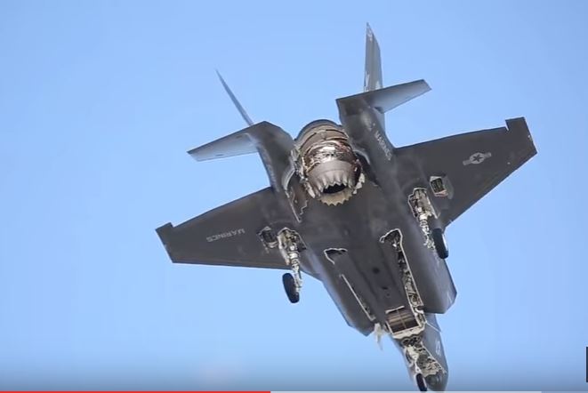 A Look At The U.S. Marine Corps F-35B Doing Vertical Landing Flight Training At Air Station Iwakuni Featured