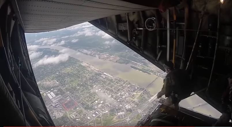 See U.S. Air Force 123rd Special Tactics Squadron Airmen While Conducting A Free-Fall Jump From Over Kentucky Featured