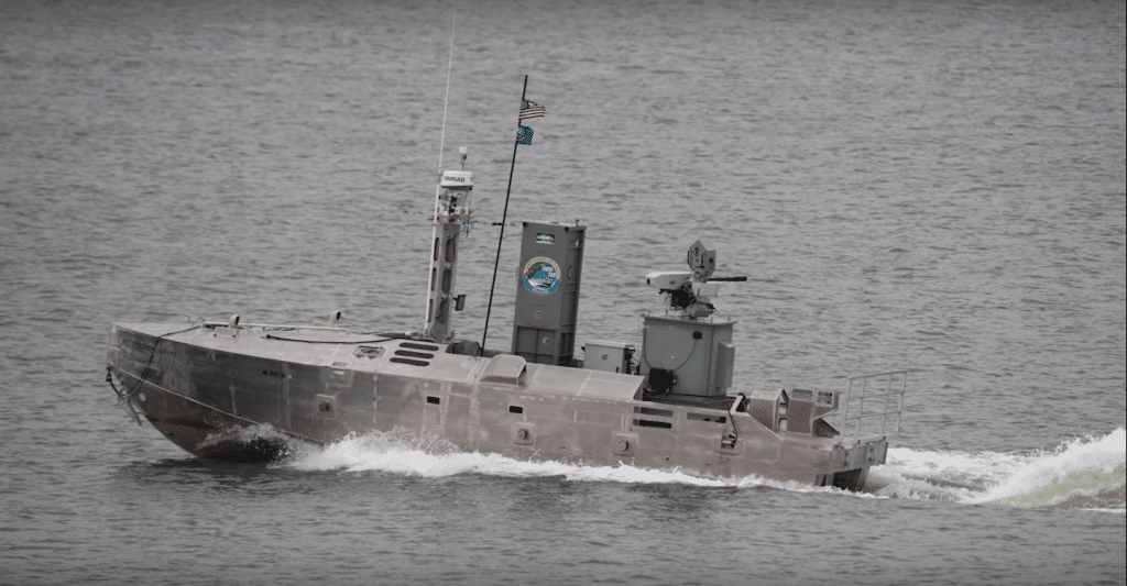 Navy releases video of its first unmanned surface vessel in action