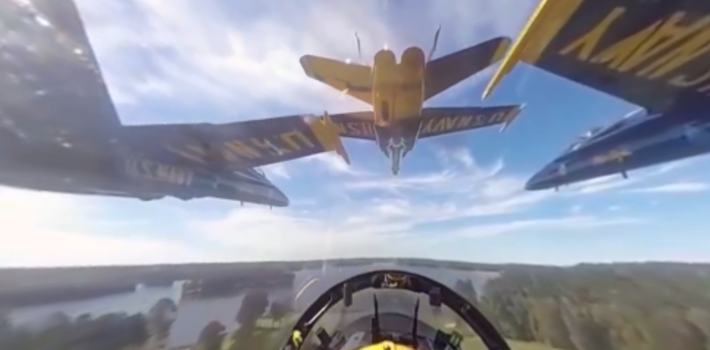 Facebook Founder Mark Zuckerberg Posts 360-Degree Navy Blue Angels Video Featured