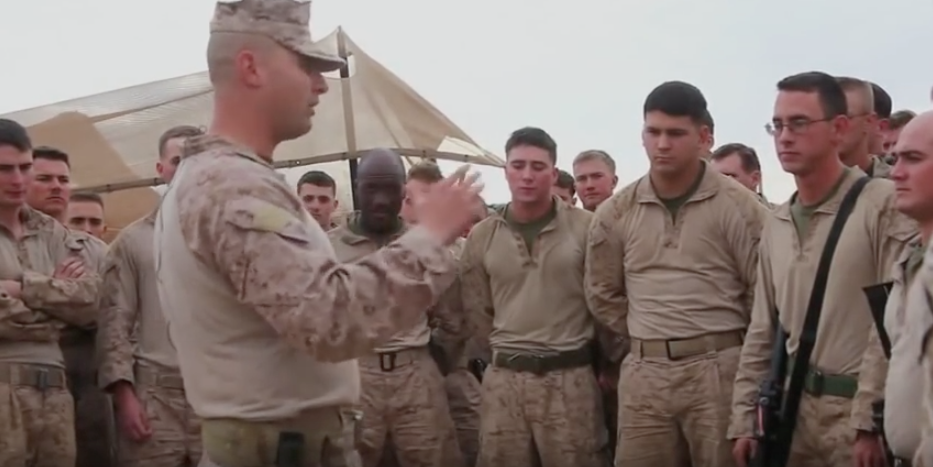 Marines Give Thanks At Patrol Base Boldak In Helmand Province, Afghanistan Featured