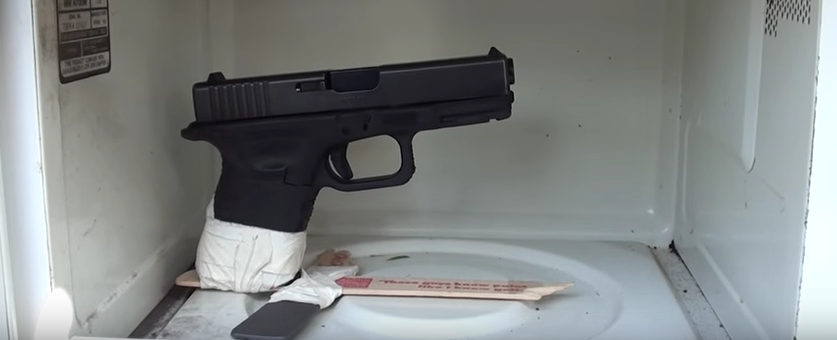 Watch What Happens When You Put A Loaded Glock In A Microwave Featured