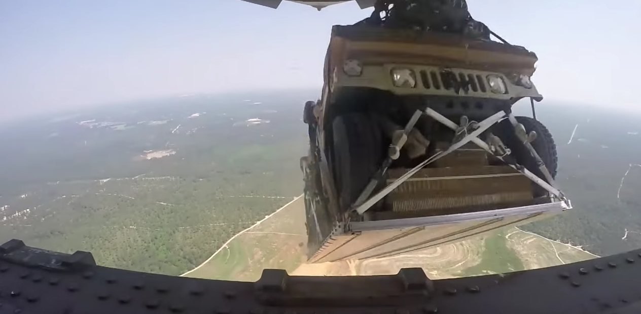 See U.S. Airmen Execute A Humvee Aerial Delivery From Multiple HD Angles Featured