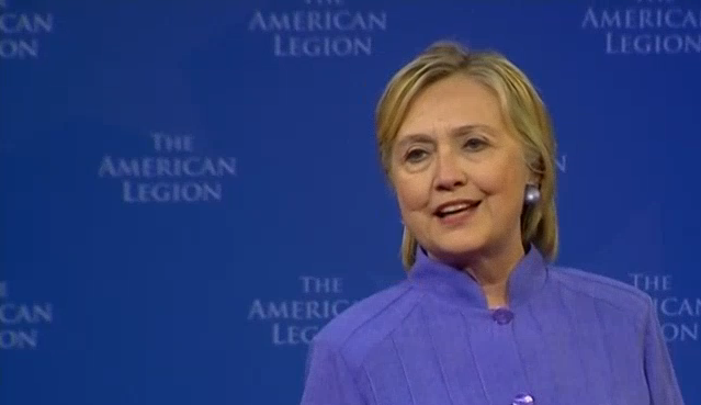 Hillary Clinton At American Legion: Spoke Of American Exceptionalism And Opposition To Her “Opponent” Featured