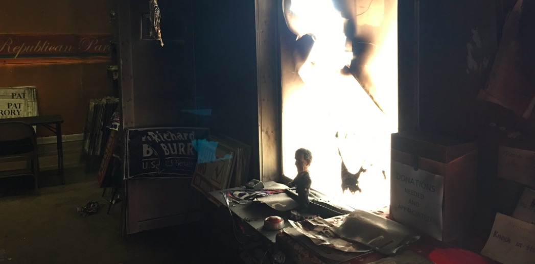 GOP Headquarters In North Carolina Firebombed And Graffitied Featured