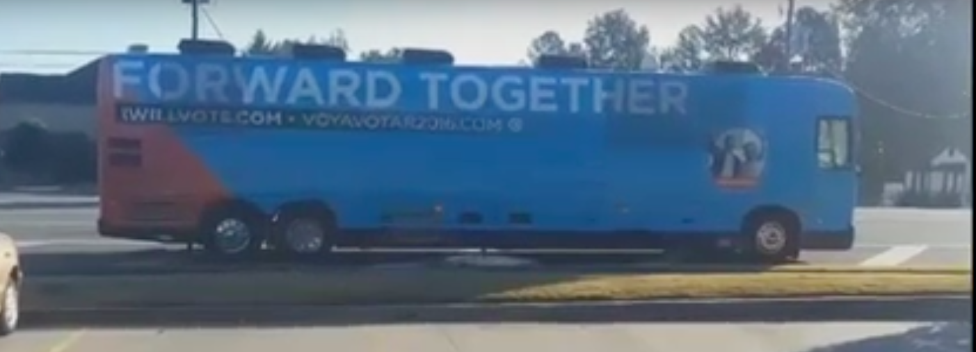 Hillary Clinton Campaign Bus Caught Literally Dumping Sewage Onto Local Street Featured