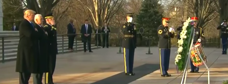 Trump Lays Wreath At The Tomb Of The Unknown Soldier Featured
