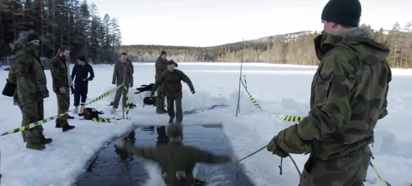 Watch U.S. Marines Freeze As They Jump Into Frigid Water In Norway Featured