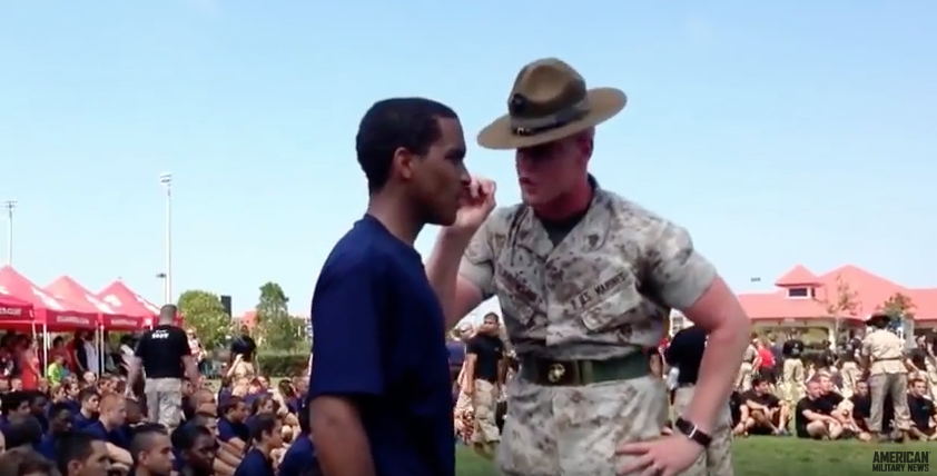 (VIDEO) Drill Instructor Teaches A Poolee How To Scream Featured