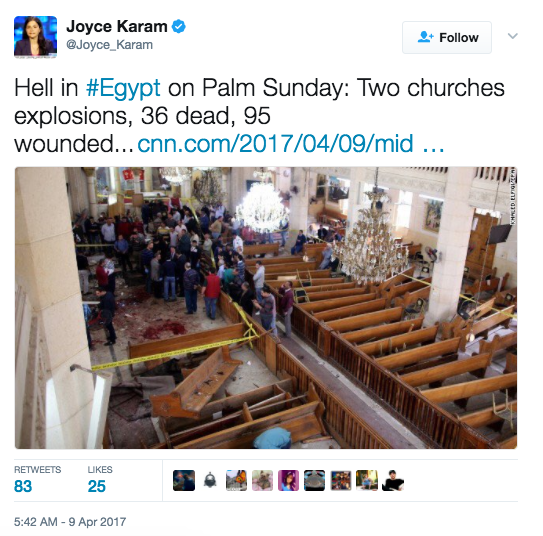 [UPDATES] ISIS Palm Sunday Massacre Multiple Church Bombings In Egypt