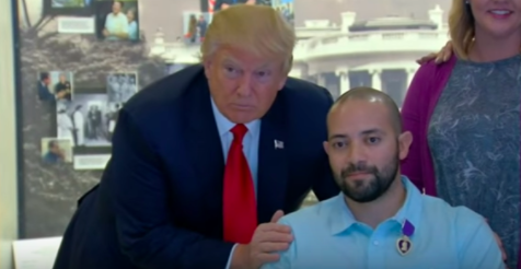 Trump Awards Purple Heart To Wounded Soldier During First Visit To Walter Reed Featured