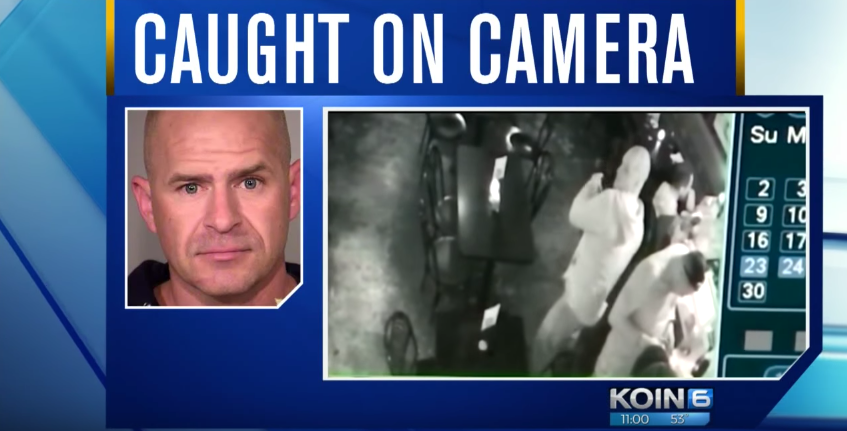 (VIDEO) Marine Sgt. Maj. Hits Waiter With Chair At Iraqi Restaurant In Oregon, Gets Arrested Featured