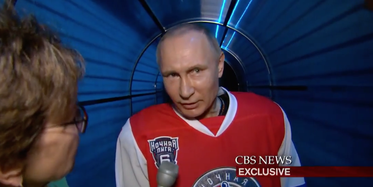 (VIDEO) Putin To CBS Reporter: You Ask Funny Questions – Come Play Hockey With Me Featured