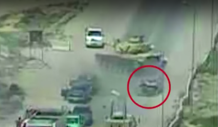 Egyptian tank thwarts attack by running over vehicle with explosives inside Featured