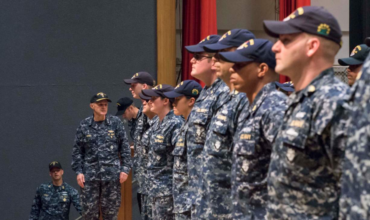 USS Fitzgerald sailors honored for damage control efforts following ...