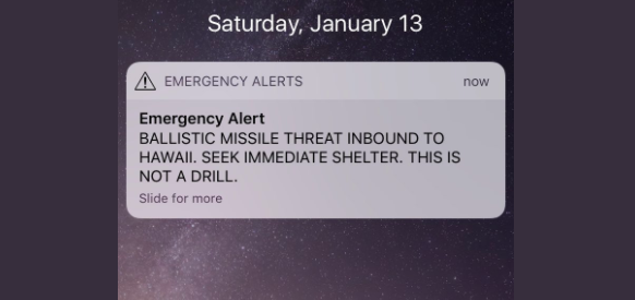 Hawaii mistakenly sends 'ballistic missile inbound' alert to residents ...