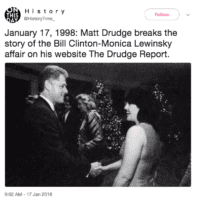 Bill Clinton's sex scandal with Monica Lewinsky was exposed 20 years