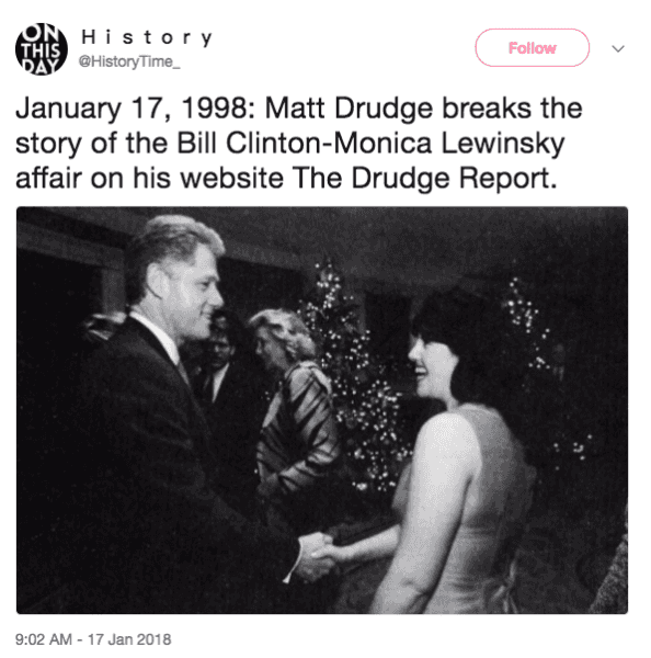 Bill Clinton S Sex Scandal With Monica Lewinsky Was Exposed 20 Years Ago Today American