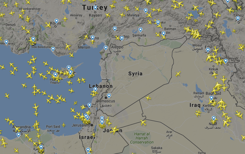 Planes are avoiding Syria in case they get caught in a US airstrike on ...