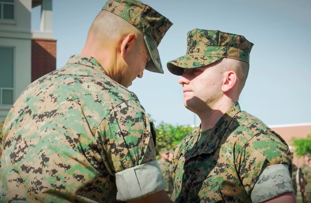 US Marine recognized for saving little boy from choking to death ...