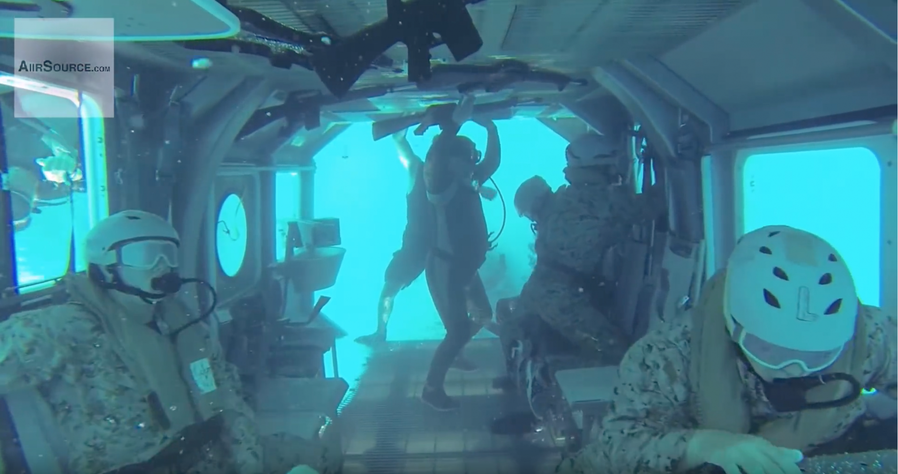 A look at the US Marines Corps' intense underwater helicopter crash training American Military