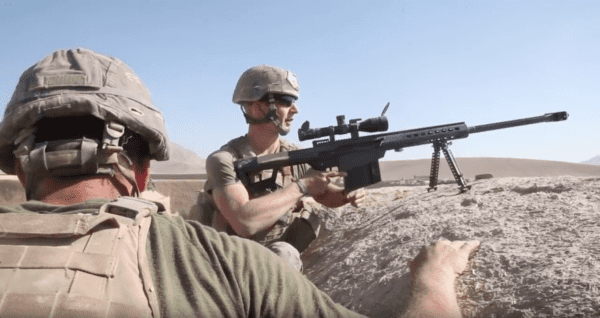 Watch a Marine sniper engage Taliban with Barrett M107 .50 cal rifle